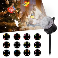 12 picture highlight card lamp disco projector lights remote control party lamp christmas light for birthday holiday decora