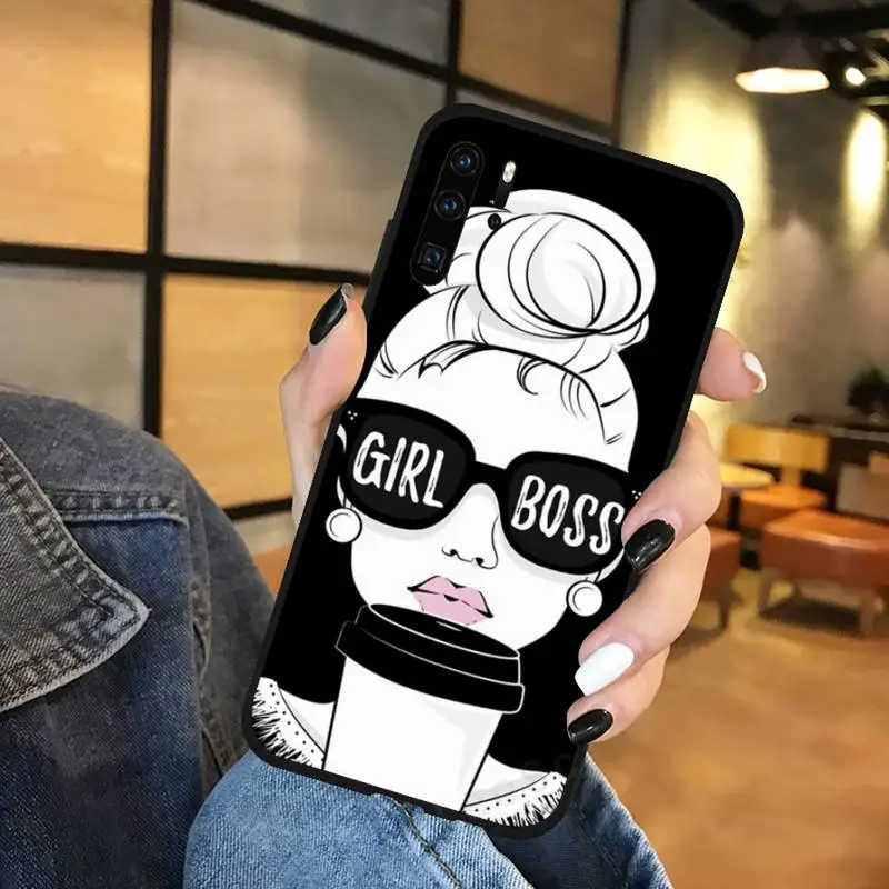

OK but First Coffee Girl Boss Phone Case For Huawei NOVA 2 2i 2s 3i 4 4e 5 plus P10 lite 20 P20 pro honor10