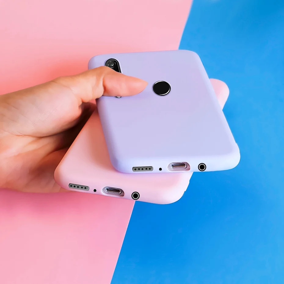 Телефонные чехлы для Huawei P30 Lite Pro чехол P30lite P 30 lite pro P30pro однотонные мягкие