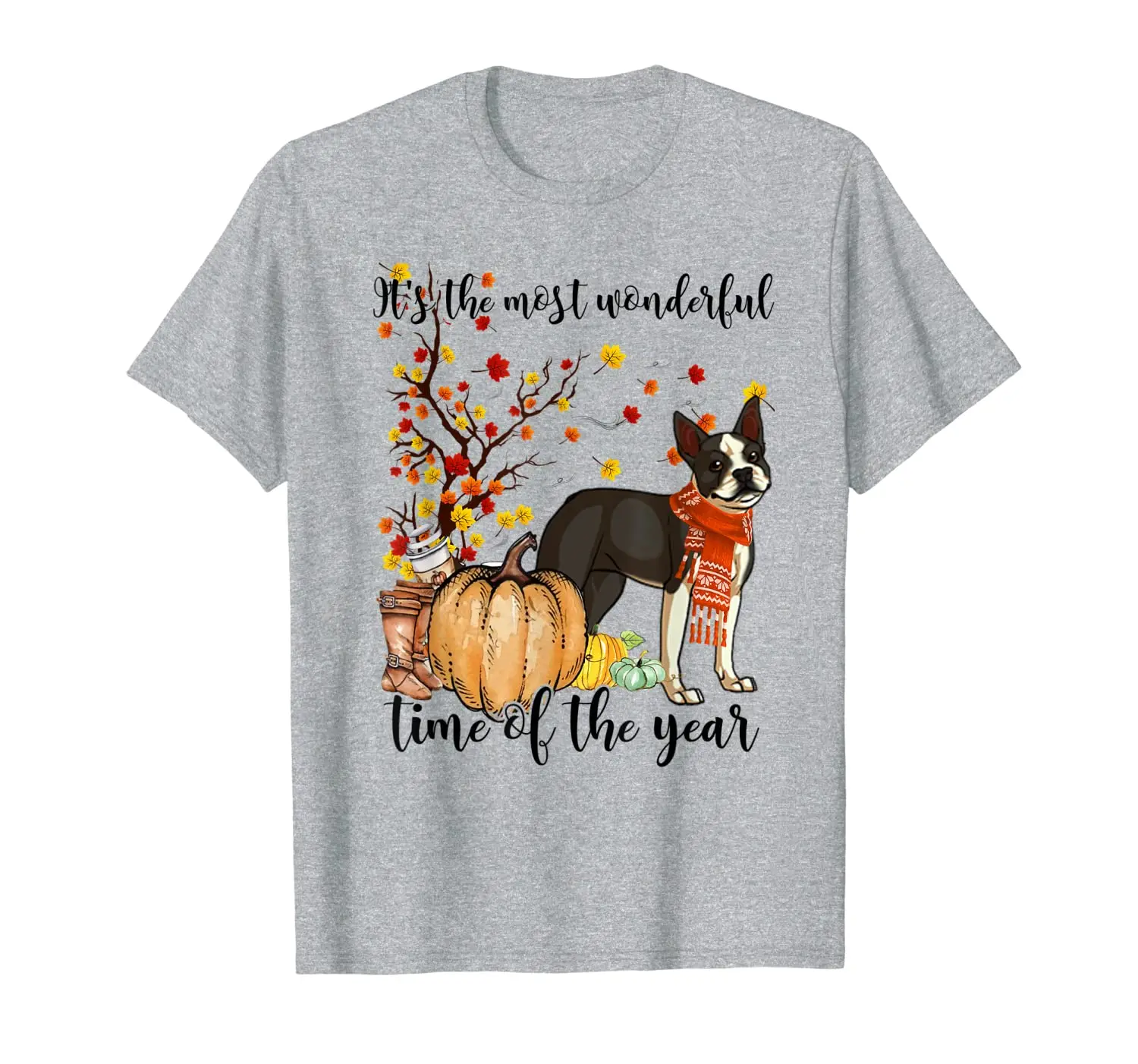 

It's The Most Wonderful Time Of Year Boston Terrier T-Shirt