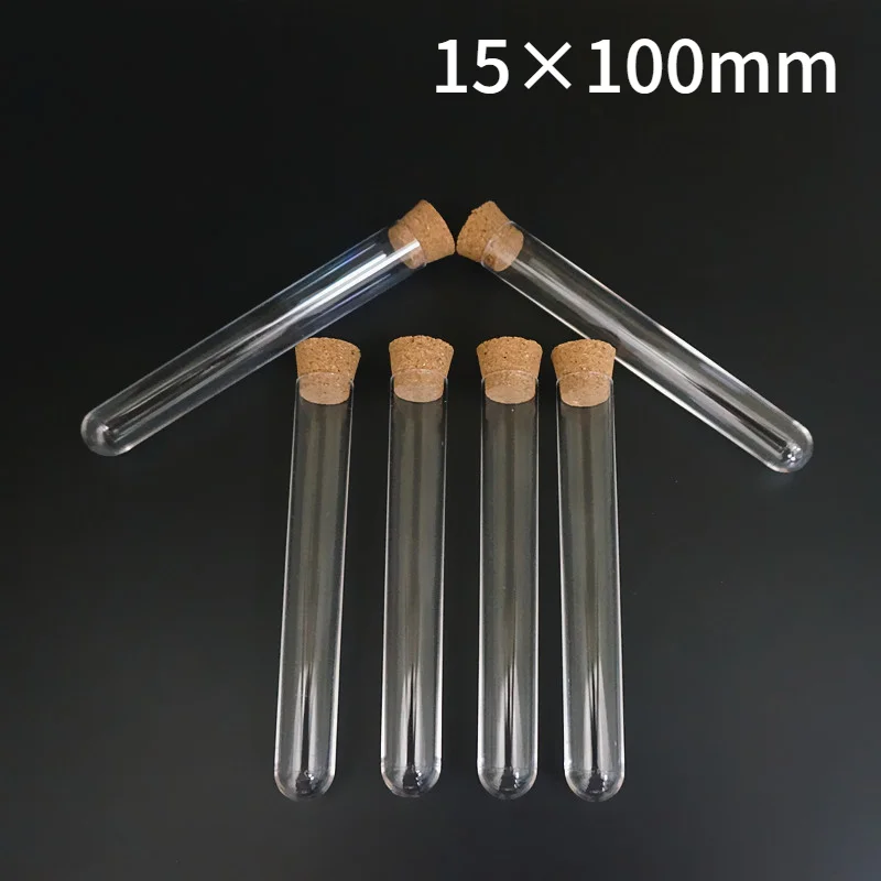 

Пластиковая пробирка с пробкой и круглым дном, 30/шт./упак./15 Х100 мм, лабораторная, жесткая, прозрачная бутылочка, свадебные подарки