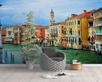 beibehang custom water city venice mural wallpapers for living room decoration bedroom wall painting wall paper home improvement