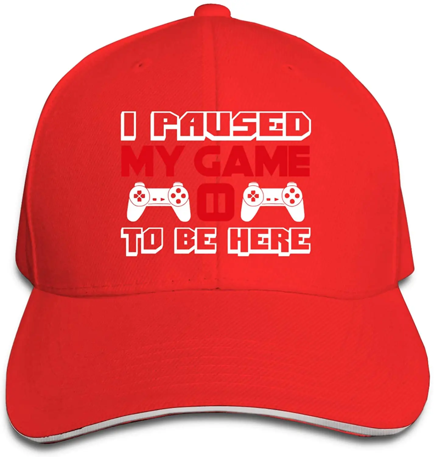 

I Paused My Game to Be Here Unisex Adjustable Baseball Cap Sandwich Caps