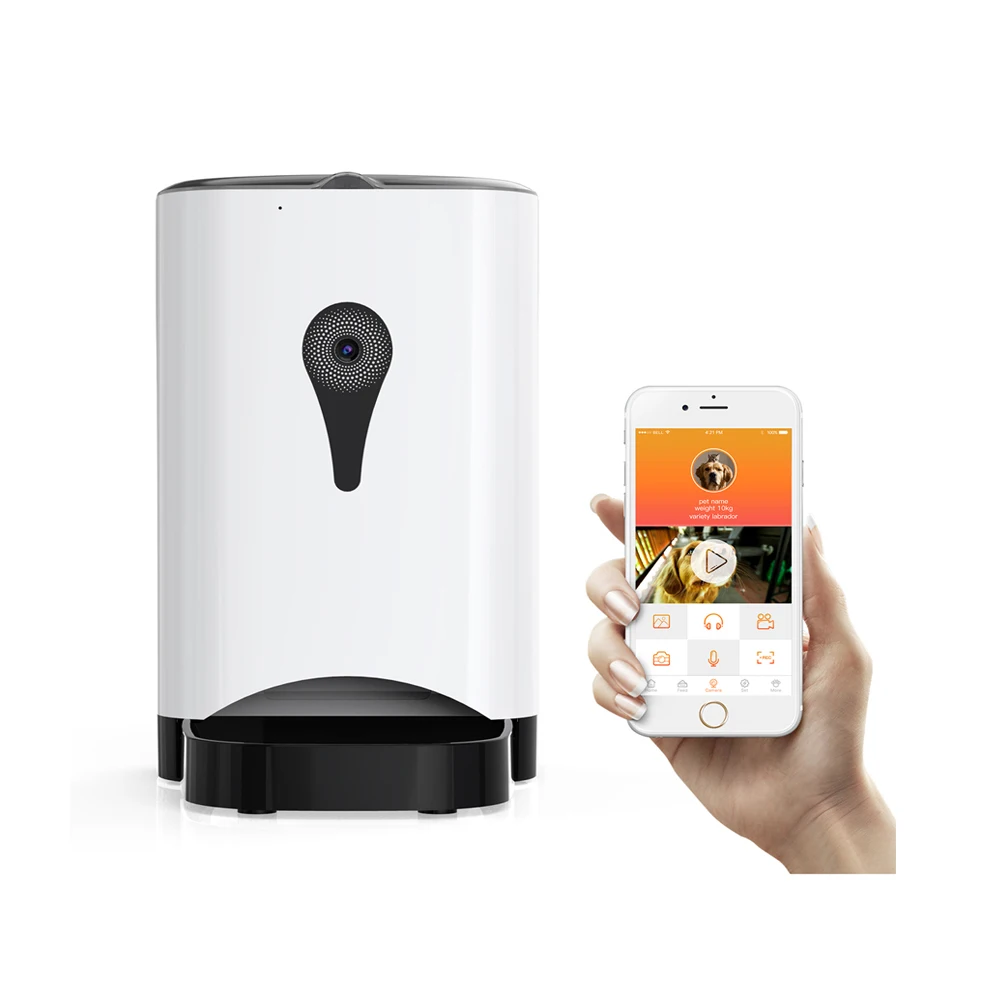 Высокое качество 4.5L кормушка для домашних животных Wifi Пульт дистанционного