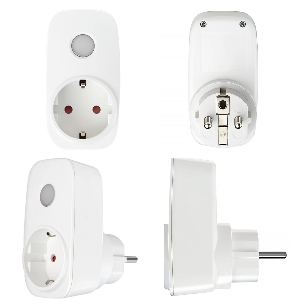 

Беспроводной Радиочастотный выключатель 433 МГц, дистанционное управление, штепсельная вилка европейского стандарта, умная розетка, бытова...