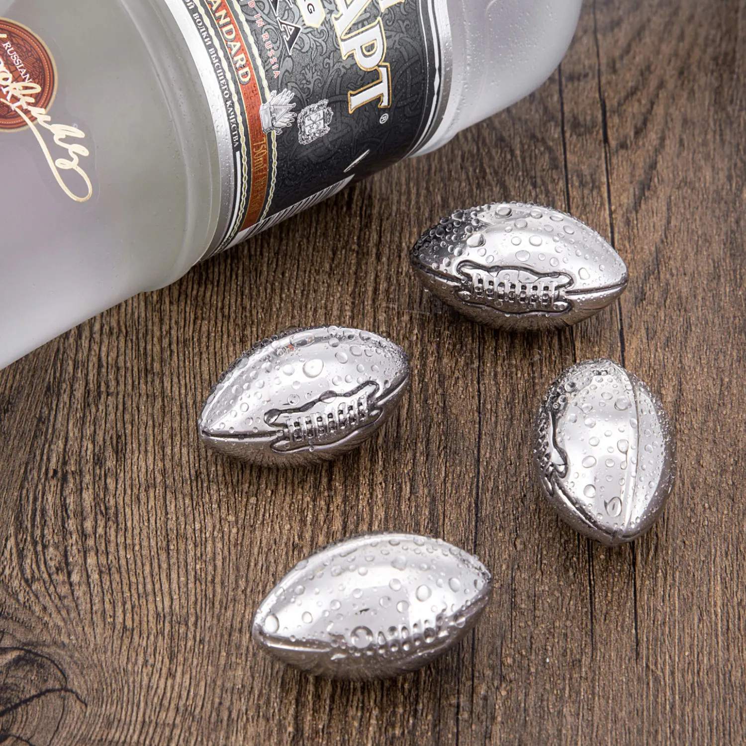 Камни для виски 4 шт. многоразовые охлаждающие кубики из нержавеющей стали