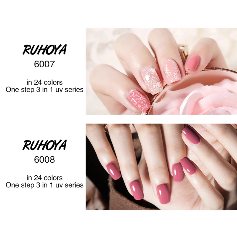 Ruhoya 8 мл великолепный маникюрный лак УФ-лак Гель-лак нет необходимости верхнее