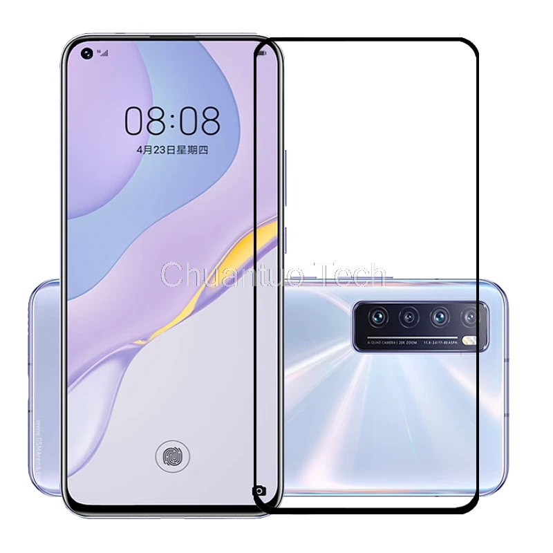 

75 Pcs/Lot 2.5D Premium Tempered Glass for Huawei Nova 7 5G/Nova 7 SE/Nova 7i Full Cover Screen Protector Protective Film