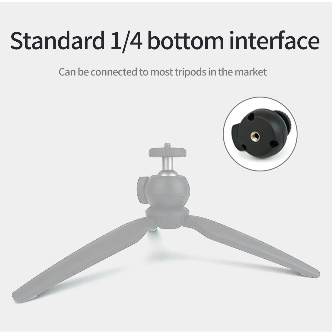 Мини-штатив с шаровой головкой 1/4 дюйма Шарнирная подставка для видеокамеры