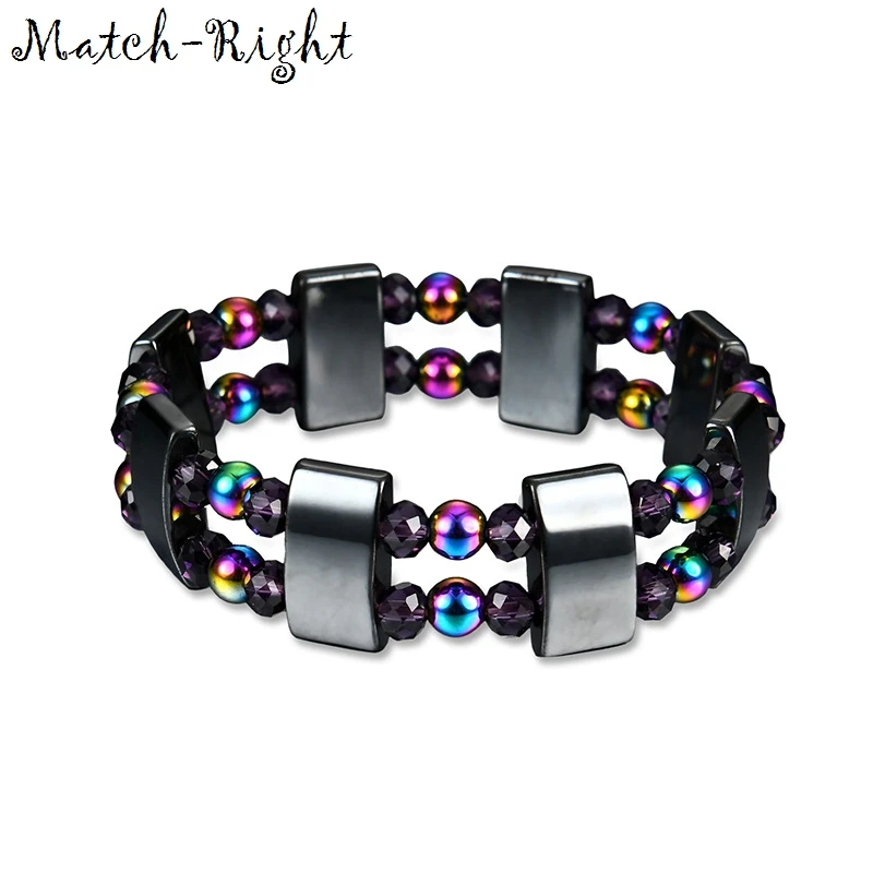 Женский энергетический лечебный браслет с гематитом магнитной терапией