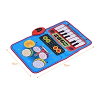 70 45cm electronic musical mat piano and drum kit 2 in 1 music play mat musical educational toys for kids children
