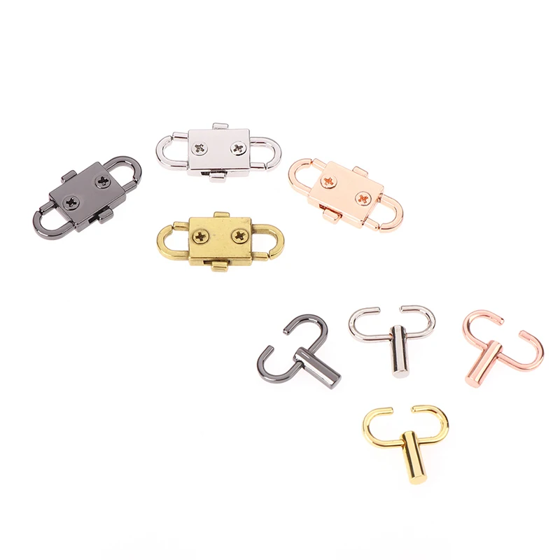 2/4 шт./компл. Регулируемая металлическая пряжка зажим для сумок цепочка длина