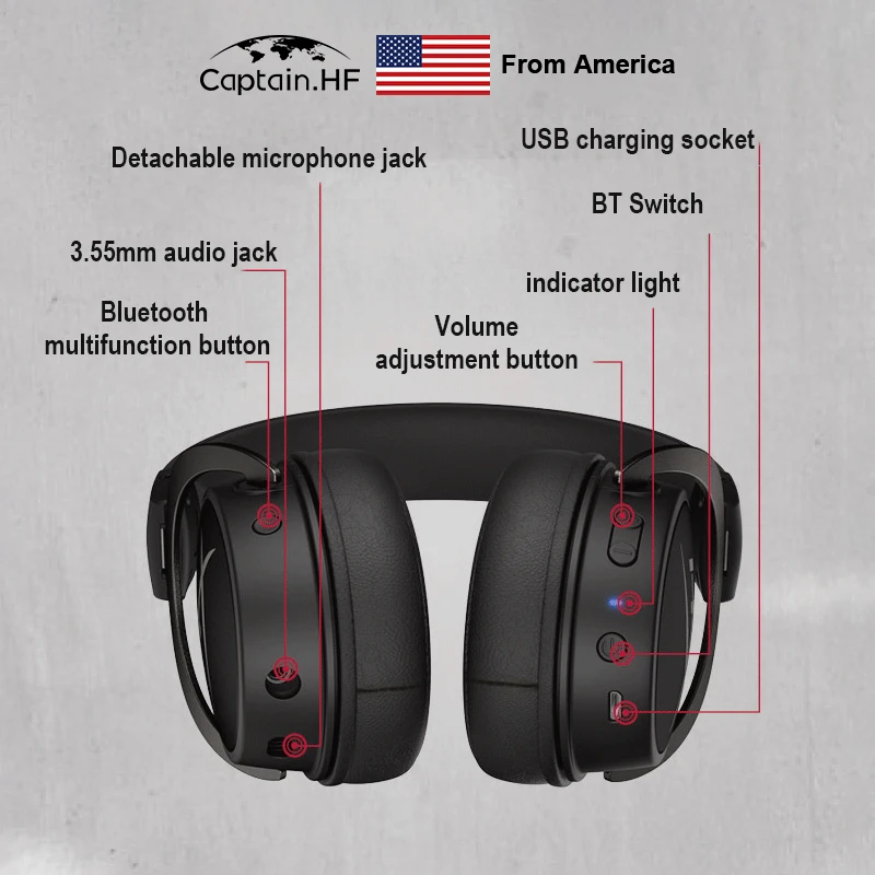Наушники US Captain Bluetooth Hyper X Cloud MIX Game And Go 20 часов воспроизведения профессиональная