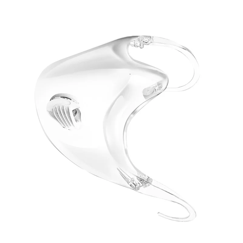 Защитная маска Анти туман масла Пластик Прозрачная Обложка для рта Кухня