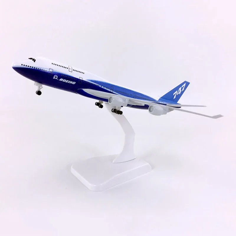 Масштаб 1:400 20 см литой металлический сплав Боинг 747 B747 прототип авиационной