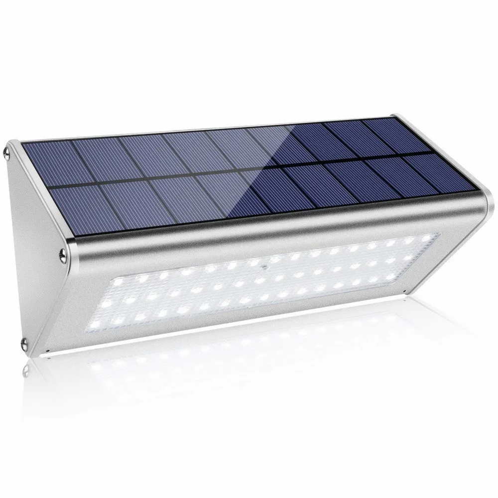 Алюминиевая лампа на солнечной батарее радар с датчиком движения 48 светодиодов