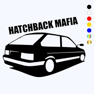 CK2762# VAZ 2113 hatchback mafia funny car sticker vinyl decal silver/black car auto stickers for car bumper window car decor