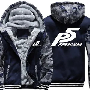 Толстовка мужская флисовая с капюшоном, на молнии, темно-синего цвета