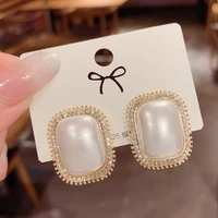 original starry sky design crystal pearl long pendant earrings for woman exquisite luxury statement earrings 2021 new jewelry