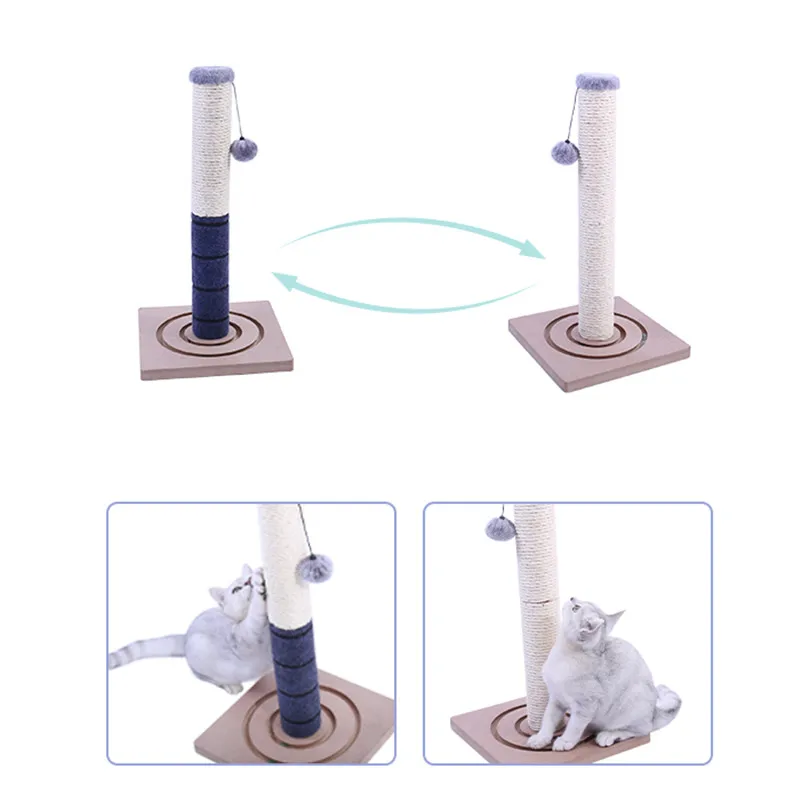 Маленькая кошачья Когтеточка Sisal для скалолазания инструмент ползания дерево