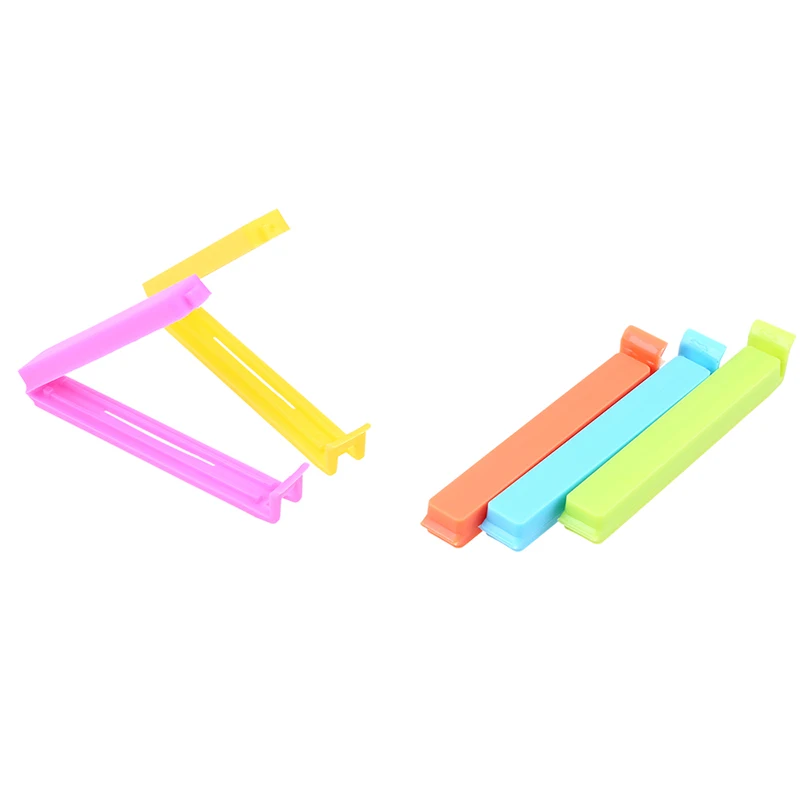 

5Pcs/set Plastic Bag Sealer Mini Snack Fresh Food Storage Bag Clips Kitchen Accessories Sealing Clamp Color Random