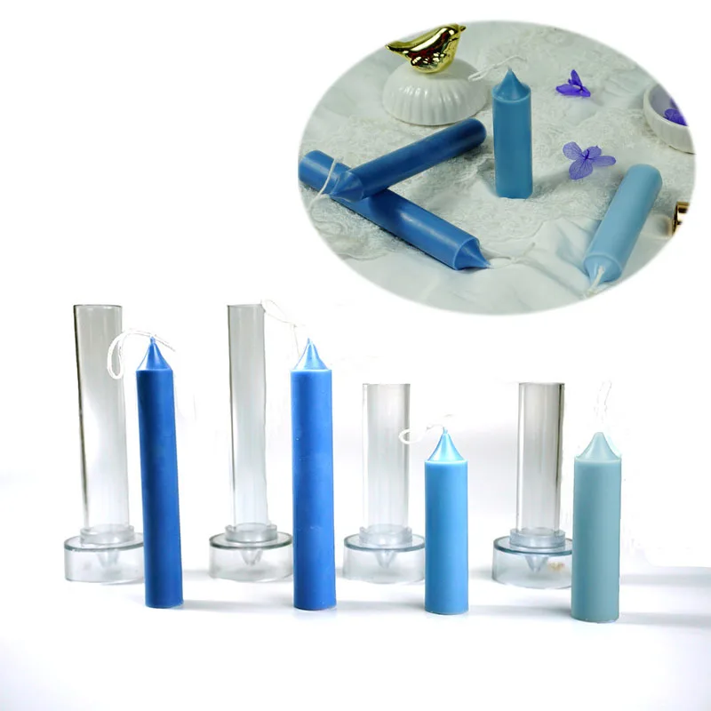 

MILIVIXAY 1Pcs Cylinder/Sprial Plastic Candle Mold DIY Candle Making Mold Church Top Crafts Candle Nolds Party Wedding Supplies