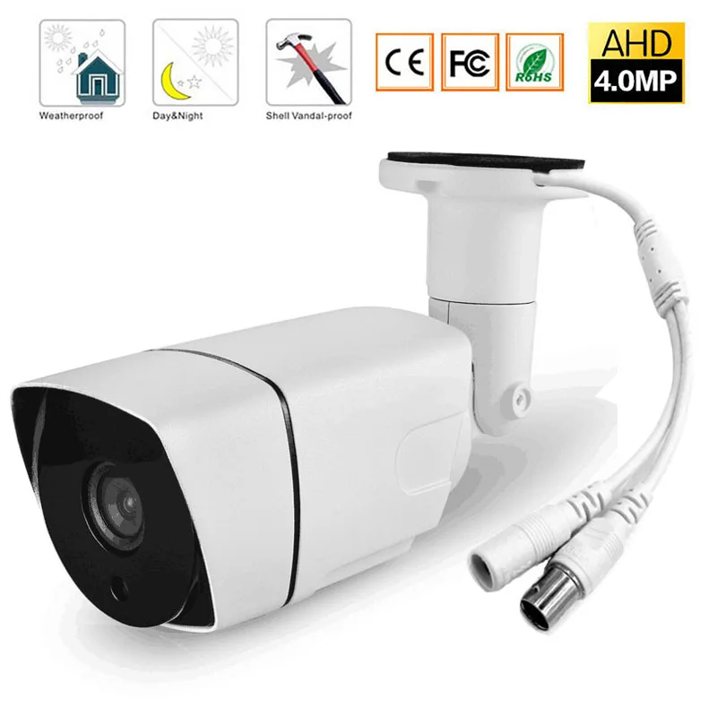Аналоговая камера высокого разрешения Камера 4MP 2.0MP HD пуля Водонепроницаемый