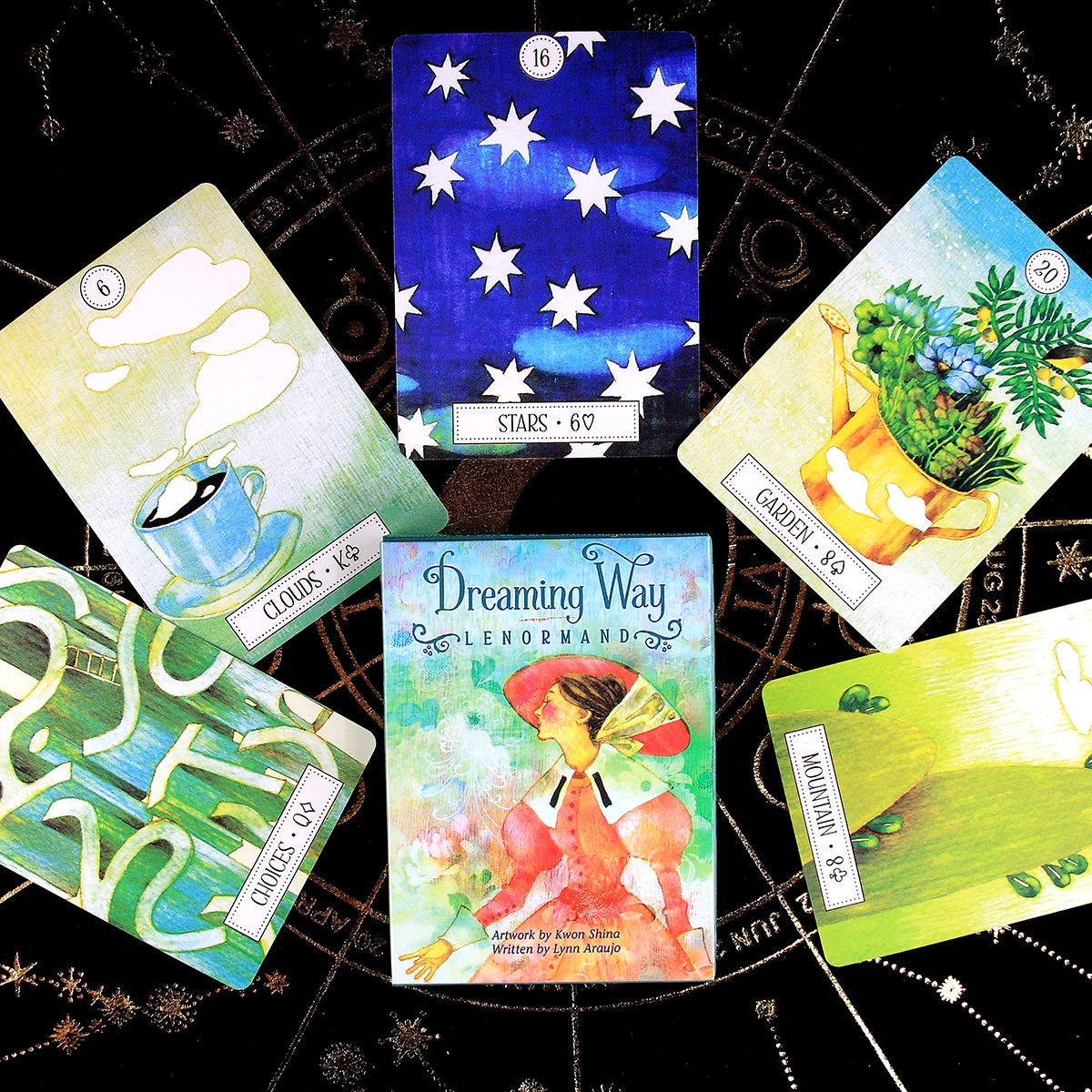 Мечтательный путь Lenormand колода с изображением оракла настольная карточная игра