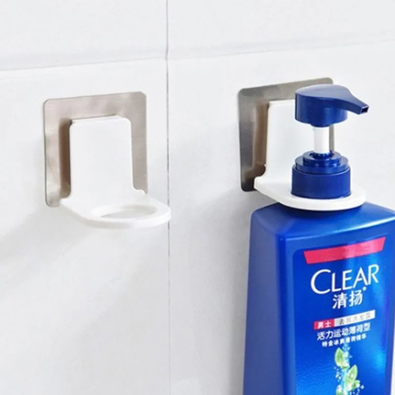 

Shower Gel Bottle Holder Organizer Suction Cup Rack Body Milk Shampoo Wall Mount Stand Cleanser Liquid Bathroom Accessories