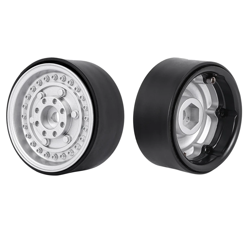 

8 Pcs Metal 1.9Inch Beadlock Wheel Rim Hub for 1/10 Rc Crawler Car Axial Scx10 90046 Traxxas Trx4