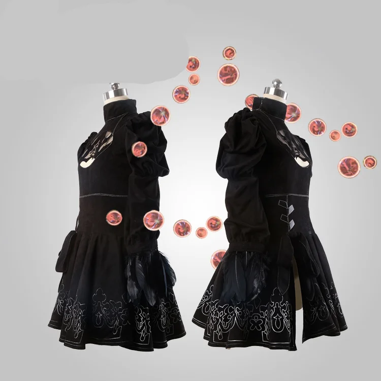 Наряд Nier Automata 2B для косплея аниме платье на Хэллоуин униформа Бесплатная