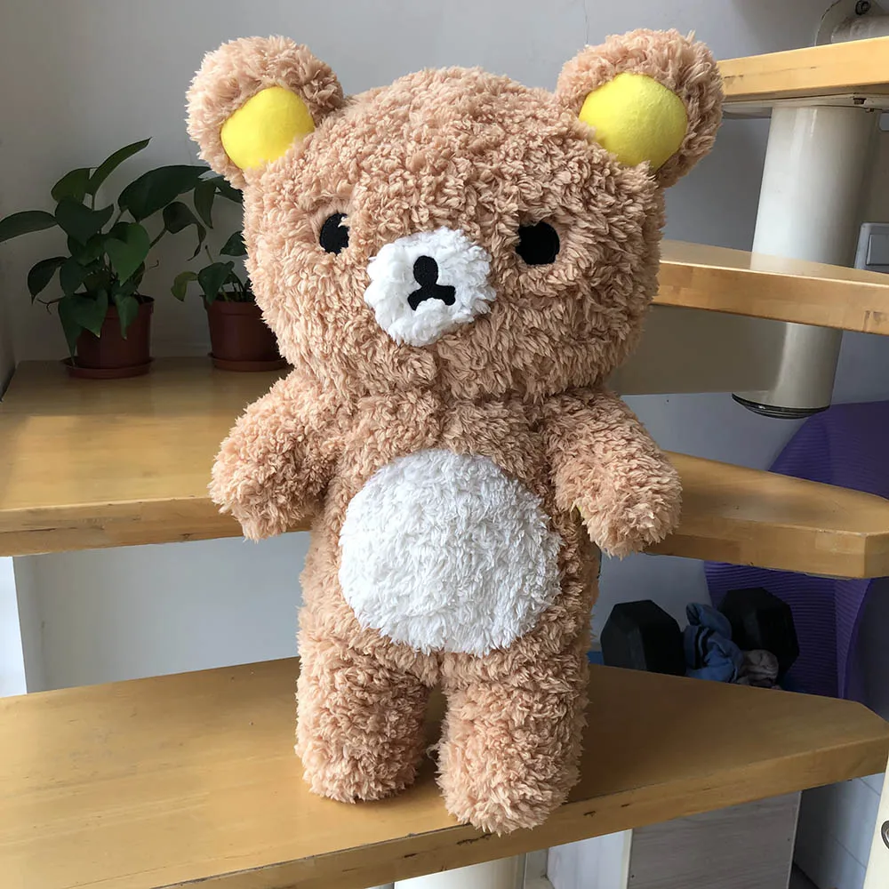 Большой размер Kawaii Rilakkuma коричневый плюшевый мишка плюшевая кукла пушистая аниме
