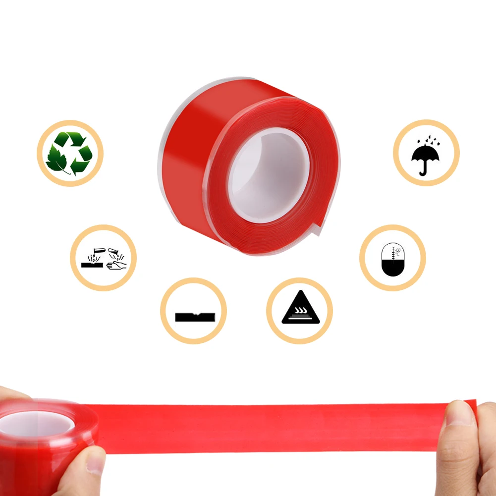 Многофункциональная самоклеящаяся прочная Лента водонепроницаемая резиновая