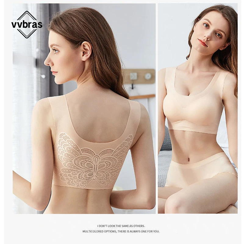 vvbras High Quality Popular Sexy Female Seamless Sports Bra Latex Bras for Women Beautiful Back Fitness Brassiere Bra Push Up