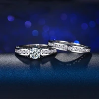 cwwzircons brilliant cut 1 carat cubic zirconia wedding anniversary engagement bridal ring sets women fashion party jewelry r010