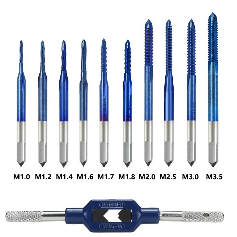 Резьбовой кран XCAN 10 шт. M1 M3.5 HSS Метрическая заглушка винтовое сверло с