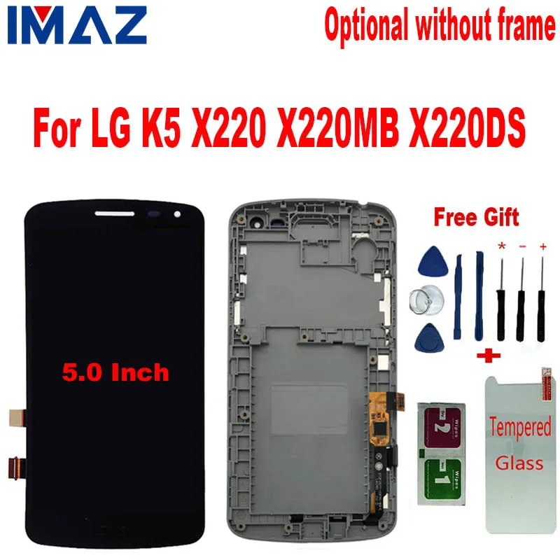 ЖК дисплей IMAZ 5 0 для LG K5/X220/X220MB/X220DS/X220DSH с рамкой экран K5|Экраны мобильных
