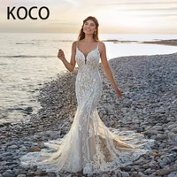 macdugal wedding dresses 2021 sweetheart pattern appliques beach mermaid bride gowns princess brush train robe de mari%c3%a9e clothes