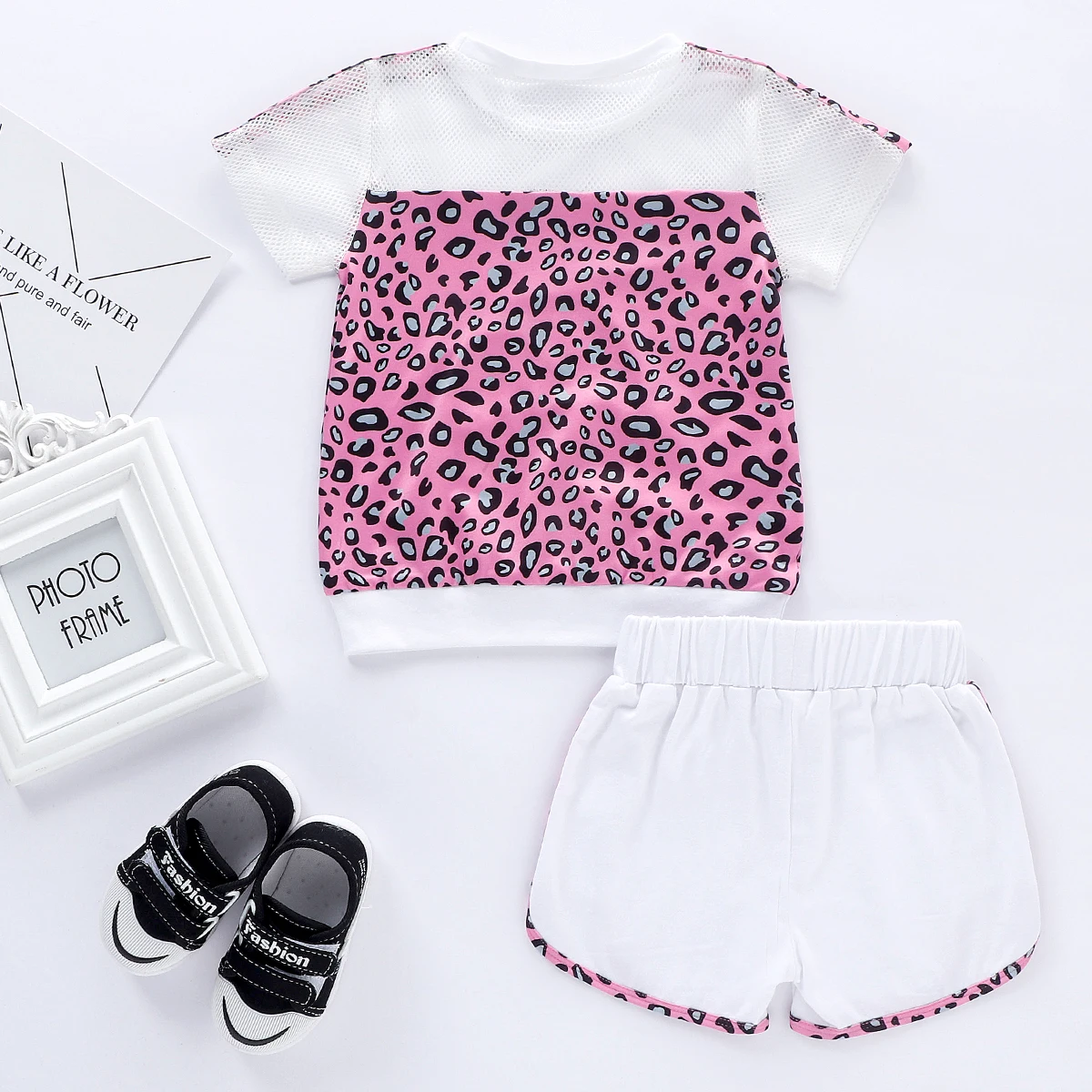 От 0 до 5 лет летняя модная одежда с леопардовым рисунком для маленьких девочек