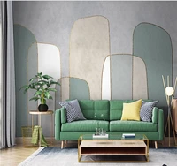 customized 8d wallpaper modern minimalist abstract geometric lines light luxury geometric tv background wall mural