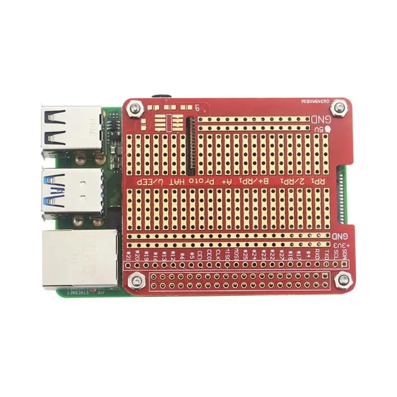 Удлинительная плата прототип отверстий Peg Proto Hat Shield для Raspberry Pi 4B Model RPI GPIO 3B 2B B + |