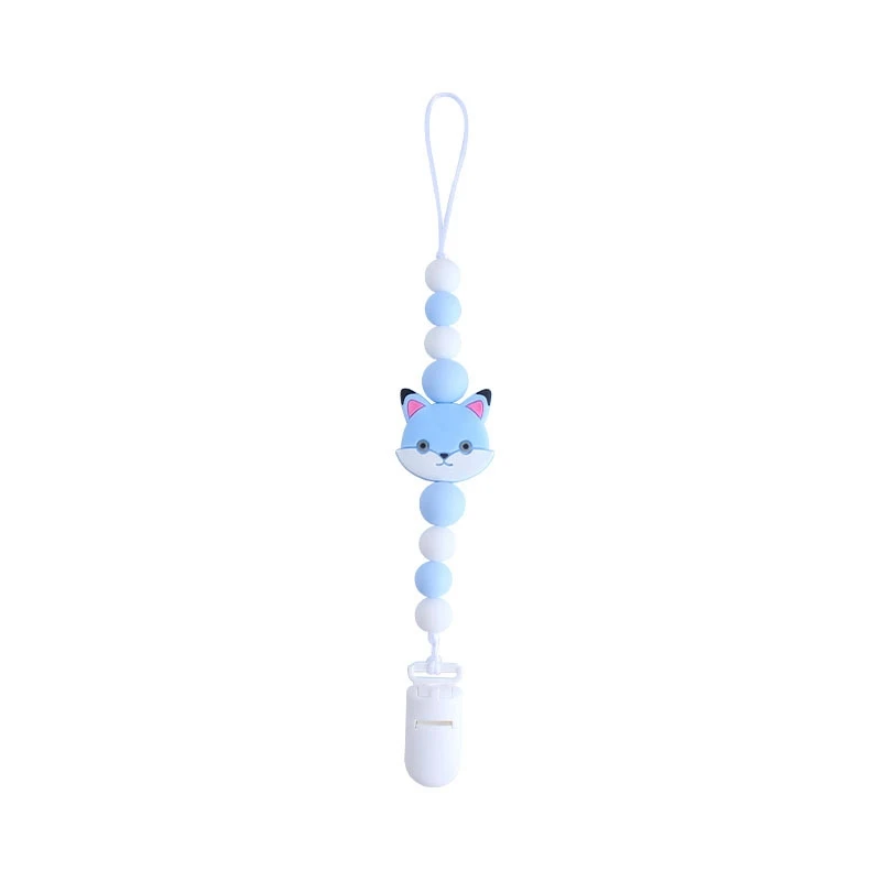 

1PC Newborn Baby Pacifier Anti-lost Chain Clip With Cute Molar Toys Nursing Teether Dummy Nipple Leash Strap Brace Soother Clip