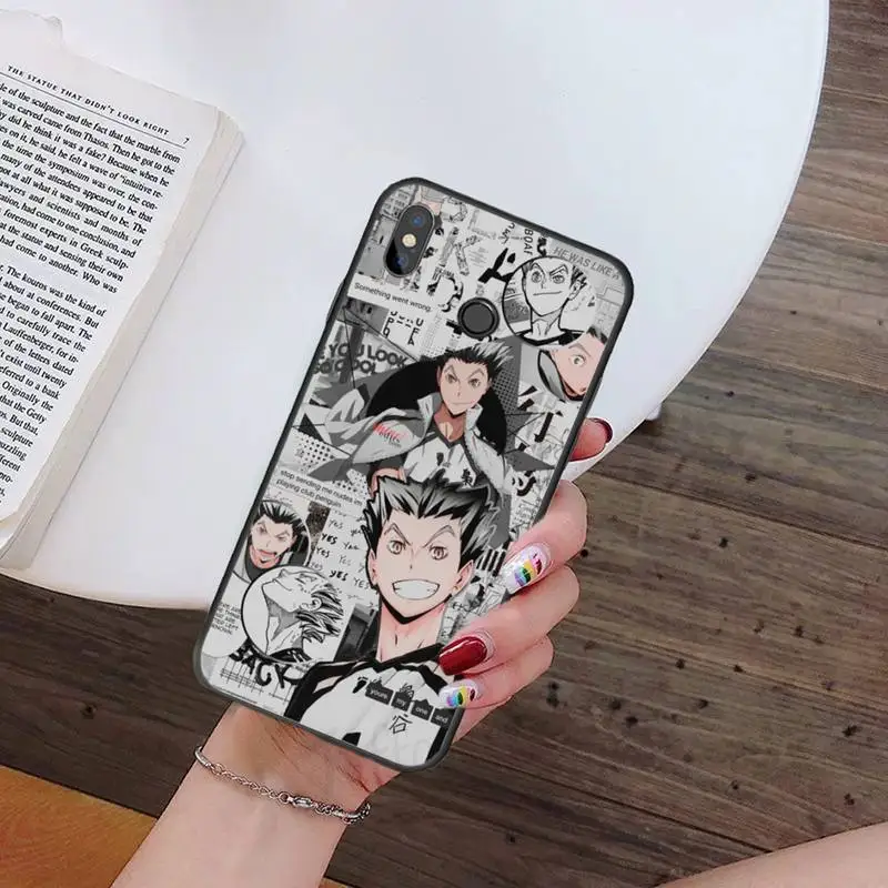 Чехол haikyuu для Xiaomi Redmi note 4 4X 8T 9 9s 10 K20 K30 cc9 9t pro lite max с рисунком волейбола в японском