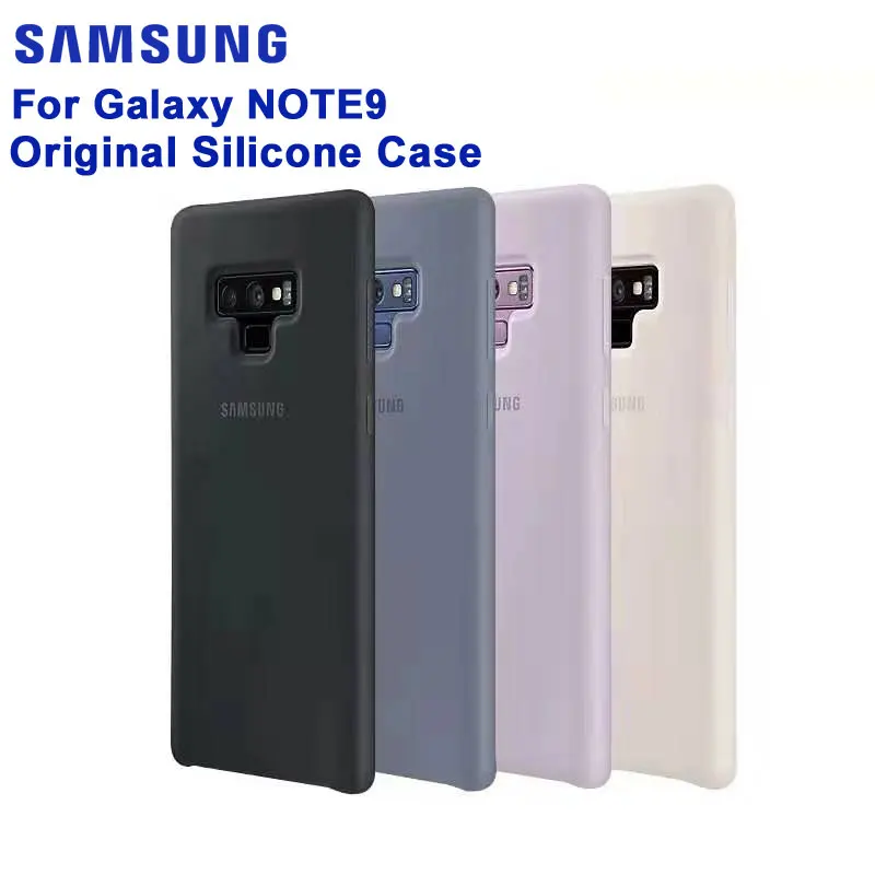 

Оригинальный чехол для Samsung Galaxy Note9 Note 9 шелковистый силиконовый чехол высокого качества мягкий на ощупь защитный чехол для Galaxy Note9