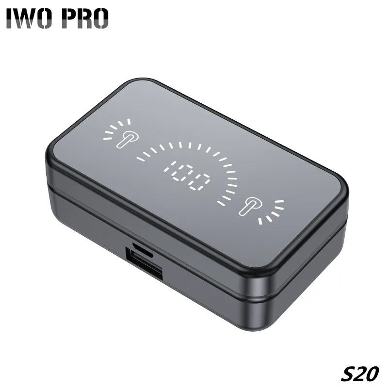 

2021 S20 TWS 5.1 Earphones Stereo Sports Waterproof Bluetooth Wireless Headphones 2000mAh Charging Box Earbuds With Mic Earbuds
