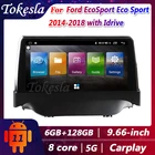 Автомагнитола Tokesla на Android 11 для Ford EcoSport с Idrive, автомобильный DVD-плеер, центральный мультимедийный плеер, Gps-навигатор, экран
