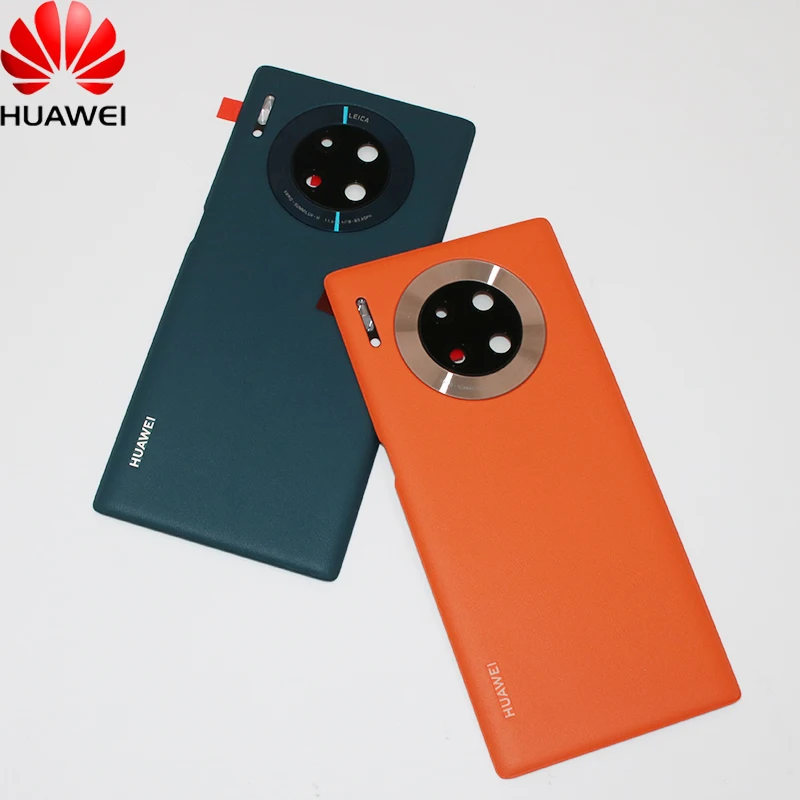 

Оригинальная Кожаная задняя крышка корпуса для Huawei Mate 30 Pro, задняя крышка аккумулятора со стеклянным объективом для камеры Huawei mate 30 Pro Mate