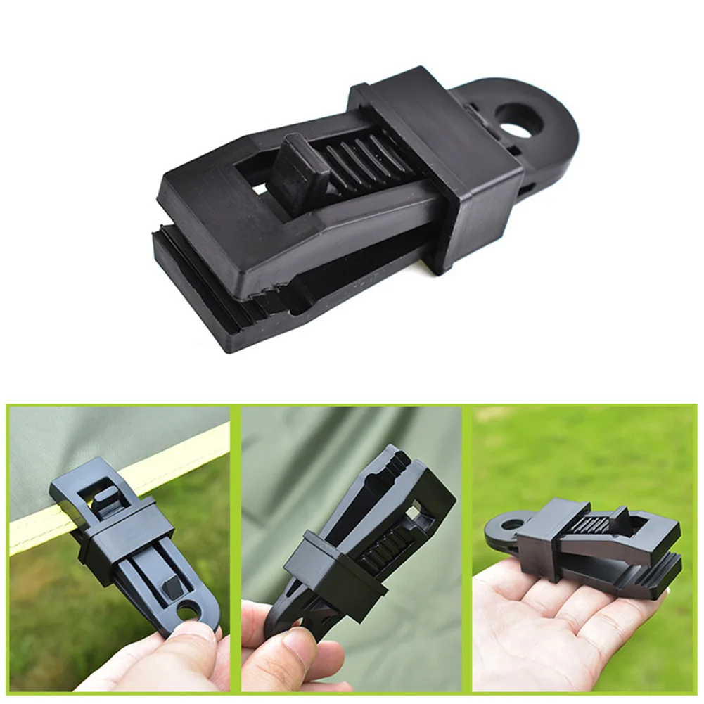 

10Pcs/set Tent Canopy Clip Outdoor Wind Rope Clamps Awning Wind Rope Clips Camping Tent Accessories 8.3*3*3cm In stock