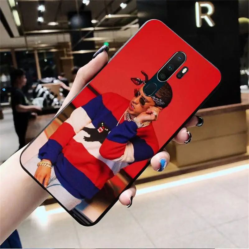 HUAGETOP Bad Bunny artist мягкий резиновый чехол для телефона Oppo A5 A9 2020 A5S Reno2 z Renoace 3pro