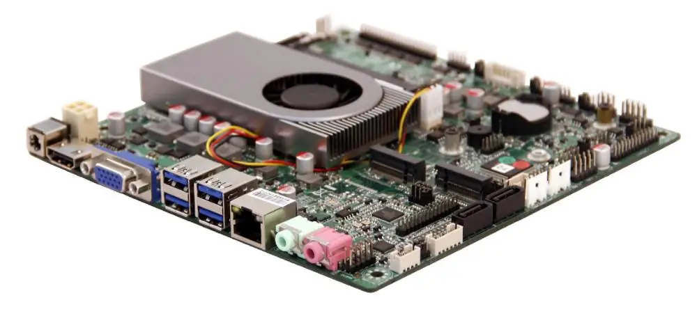 Core i5-7300U industrial motherboard embedded MINI-ITX CPU board 6*RS232 9*USB VGA HDMI LVDS 1*M.2 E Key M | Компьютеры и офис
